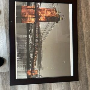 Framed Cincinnati Bridge Art print